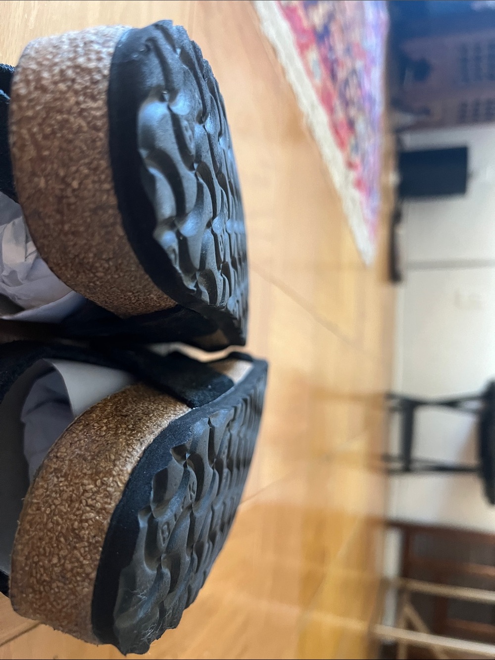 Birkenstock Tulum Soft Footbed Sandals in Black - Picture 7 of 8
